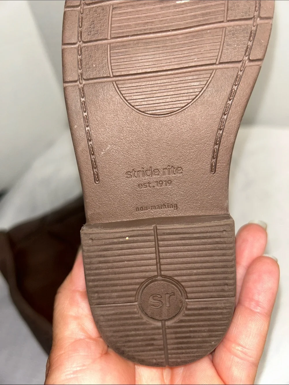 Stride Rite Brown Girls Leather Mid-Calf Boots with Buckle